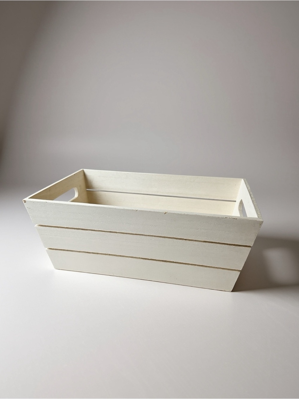Off white Wooden Storage Crate - Storage - Home Decor 13x8x5
